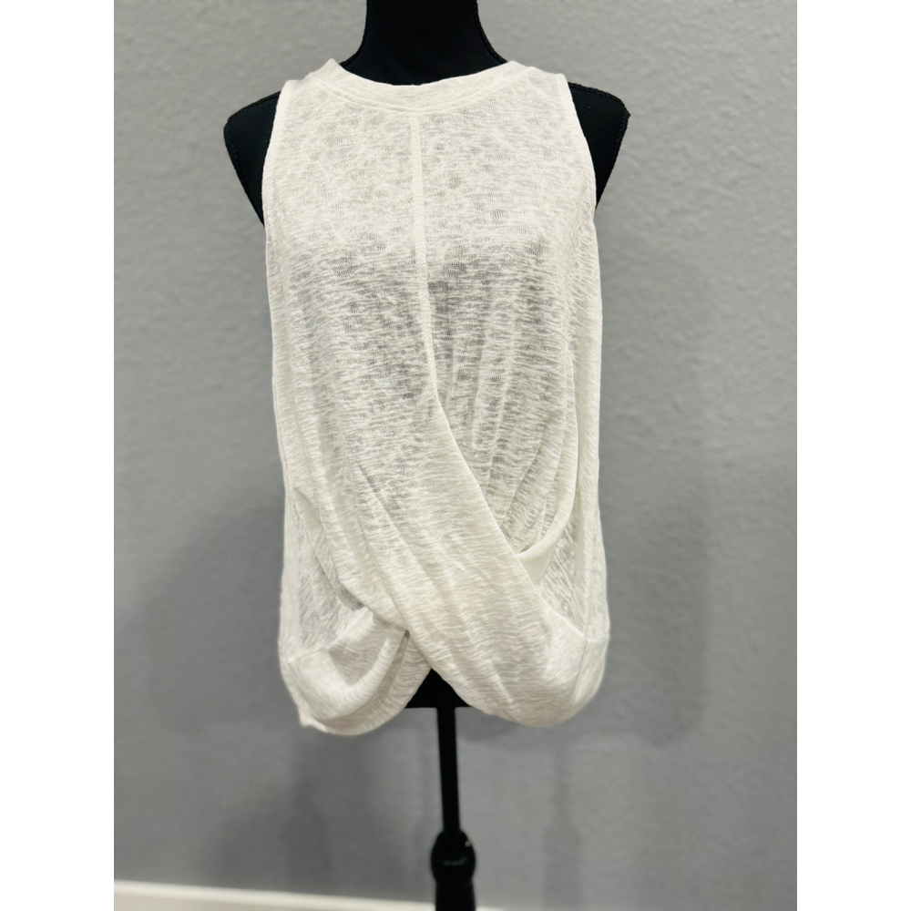 Cherish Women's Sleeveless Twist-Front Top NWOT, Sz M